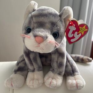 Ty Beanie Babies. Retired. Unused. Excellent condition. “Silver” is cat’s name.